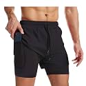 Oysters Mens 2 in 1 Workout Shorts