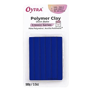 oytra 100 gram polymer oven bake clay classic seriesfor sculpting figurines diy dark blue
