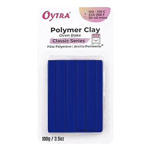 oytra 100 gram polymer oven bake clay classic series for sculpting figurines diy middle blue