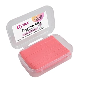 oytra polymer clay oven bake 100 gram for diy sculpting figurines art and craft classic series for beginners artists professionals peach