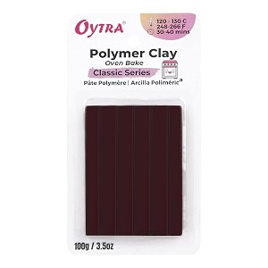 oytra 100 gram polymer oven bake clay classic series for sculpting figurines diy vermilion orange red