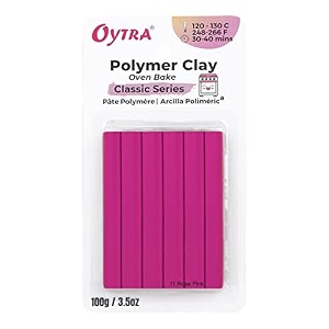 oytra 100 gram polymer oven bake clay classic series for sculpting figurines diy rose pink