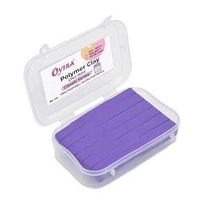 oytra polymer clay oven bake 100 gram for diy sculpting figurines art and craft classic series for beginners artists professionals violet