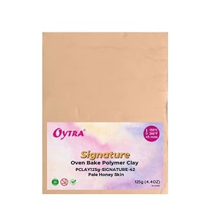 oytra polymer clay 125 grams signature for jewellery earrings making oven bake pale honey skin