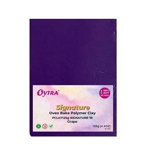 oytra polymer clay 125 grams signature for jewellery earrings making oven bake grape