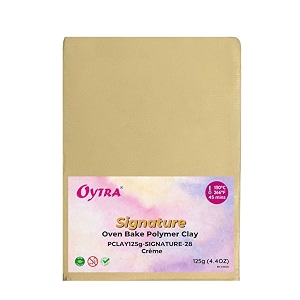 oytra polymer clay 125 grams signature for jewellery earrings making oven bake creme