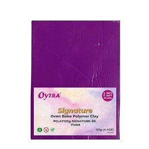 oytra polymer clay 125 grams signature for jewellery earrings making oven bake violet
