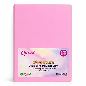 oytra polymer clay 125 grams signature for jewellery earrings making oven bake blush pink