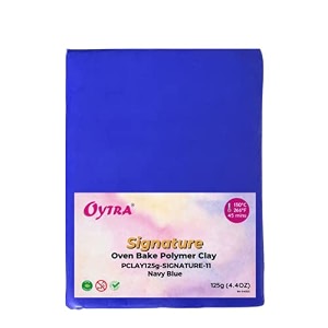 oytra polymer clay 125 grams signature for jewellery earrings making oven bake navy blue