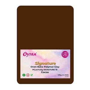 oytra polymer clay 125 grams signature for jewellery earrings making oven bake cocoa