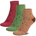 Ozaiic Pilates Socks Non Slip Cushion Grip Yoga Barre Hospital Men Women