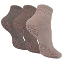 Ozaiic Pilates Socks Non Slip Cushion Grip Yoga Barre Hospital Men Women