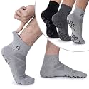 Ozaiic Pilates Socks Non Slip Cushion Grip Yoga Barre Hospital Men Women