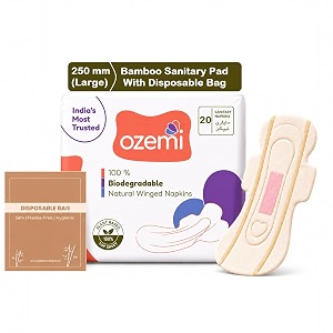 Ozemis Organic Bamboo Sanitary Pads with Wings