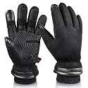 OZERO Mens Gloves for Cold Weather: Waterproof Touchscreen Winter Gloves