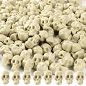 OZIO 150 Mini Plastic Skull Heads - Halloween Miniature Figurines Skulls Heads Ornaments for DIY Crafts, Home Prank Props, Party Favors