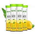 OZiva ACV Moringa Apple Cider Vinegar Tablets, Lemon Masala, Pack of 4