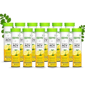 oziva acv moringa apple cider vinegar tablets lemon masala pack of 12