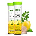 OZiva ACV Moringa Apple Cider Vinegar Tablets, Lemon Masala, Pack of 2