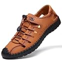 OZJI Faux Leather Stylish sandals (Grey, UK Footwear Size System, Adult, Men, Numeric, Medium, 6)