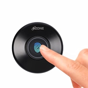 ozone ozfl-55-f fingerprint access automatic locking system smart digital furniture lock black