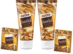 ozone sandal  with sandal face pack of 4 face wash 120 ml