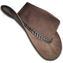 Oztrala Hat Suede Leather Cowboy Men Women Australian Outback Western Aussie Black Brown HL32 Flinders