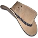 Oztrala Hat Suede Leather Cowboy Men Women Australian Outback Western Aussie Black Brown HL32 Flinders