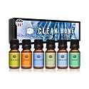 P&amp;J Fragrance Oil Clean Home Set | Lemongrass, Fresh Cotton, Clean &amp; Fresh, Aloe, Bamboo, Orange Candle Scents for Candle Making, Freshie Scent, Soap Making Supplies, Diffuser Oil Scents