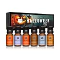 P&amp;J Fragrance Oil Halloween Set | Autumn Wreath, Pumpkin Pie, Candy Corn, Marshmallow, Night Air, and Caramel Corn Candle Freshie Scent for Candle Making, Soap Making Supplies