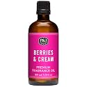 P&amp;J Trading Fragrance Oil | Berries &amp; Cream Oil 100ml - Candle Scents for Candle Making, Freshie Scents, Soap Making Supplies, Diffuser Oil Scents
