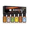 P&amp;J Trading Road Trip Car Fragrance Oil Set – 6 Premium Scents - New Car, Leather, Forest Pine, Lemon, Clean &amp; Fresh, Teakwood – for Car Diffusers, Air Fresheners, Auto Detailing &amp; DIY Crafts