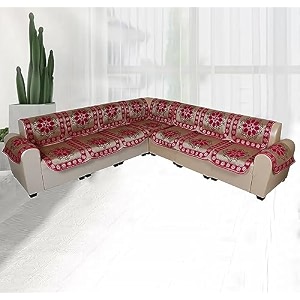sofa covers for l shape sofa set 7 pcs sofa slipcovers for 3  3 seaters sectional chaise slipcover pink
