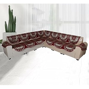 sofa covers for l shape sofa set 7 pcs sofa slipcovers for 4  3 seaters sectional chaise slipcover maroon