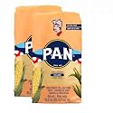 P.A.N. Yellow Corn Meal – Pre-cooked Gluten Free and Kosher Flour for Arepas, 2.2 lb, (Pack of 2)