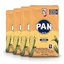 P.A.N. Yellow Corn Meal – Pre-cooked Gluten Free and Kosher Flour for Arepas, 2.27 kg (5 lb) (Pack of 4)