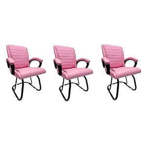 comfortable seating solution for offices waiting rooms and homes without wheel chair indoor amp outdoor chair 3 pink powder coated double pipe frame