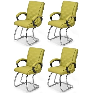 comfortable seating solution for offices waiting rooms and homes without wheel chair indoor amp outdoor chair 4 green double pipe chrome steel frame