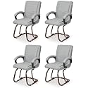 P P CHAIR Comfortable Seating Solution for Offices, Waiting Rooms, and Homes Without Wheel Chair Indoor &amp; Outdoor Chair (4, Grey, Copper Polished)