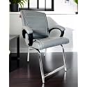 Comfortable Seating Solution for Offices, Waiting Rooms, and Homes Without Wheel Chair Indoor &amp; Outdoor Chair (1, Grey, H Type Frame)