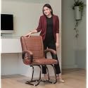 P P CHAIR Comfortable Seating Solution for Offices, Waiting Rooms, and Homes Without Wheel Chair Indoor &amp; Outdoor Chair (1, Brown, Copper Polished)