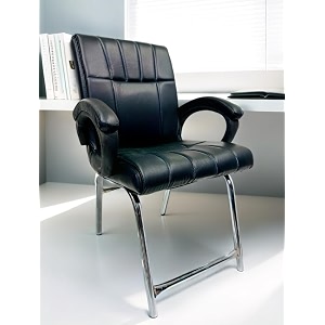 office exclusive chair heavy duty metal frame home office visitor study desk chair 1 black h-shaped frame