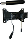 P P CHAIR Office revolving Chair Push Back Chair Plate 120 MM Power Hydraulic Foot Rest (Furniture Parts, Iron)