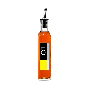 p-plus international oil and vinegar bottle set olive oil spout  olive oil dispenser olive oil bottle and vinegar bottle glass set 500 ml 30 cm1 pack oil label