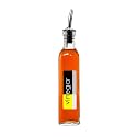 P-PLUS INTERNATIONAL Oil and Vinegar Bottle Set Olive Oil Spout – Olive Oil Dispenser, Olive Oil Bottle and Vinegar Bottle Glass Set 500 ml 30 cm (1 PACK VINEGAR LABEL)