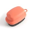P-Plus International Scrub Brush, Quality Soft Laundry Clothes Shoes Scrubbing Brush, Easy to Grip Household Cleaning Brushes (Pack of 1, Orange)