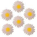 P-Plus International Silicone Trivet Mat Hot Pads Non-Slip &amp; Heat Resistant Modern Sunflower Trivet Kitchen Hot Pads Placemats Kitchen Insulation Coaster (Set of 6, Pink)