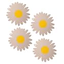 P-Plus International Silicone Trivet Mat Hot Pads Non-Slip &amp; Heat Resistant Modern Sunflower Trivet Kitchen Hot Pads Placemats Kitchen Insulation Coaster (Set of 4, Pink)