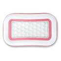 P FOR POGU 1.66m x 1.00m x 25cm Rectangular Pool Air Inflatable Tube with 17cm Height & 90L Capacity Bathtub Swimming Floater Swim Float Water Tub for Outdoor 2+ Year Kids & Adults (Pink, Pack of 1)