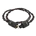 P103 Mains Power Cord Cable HiFi CD Amplifier Amp EU Power Plug Cable Braided AC Power Kabel(EU Power Cable,3M)